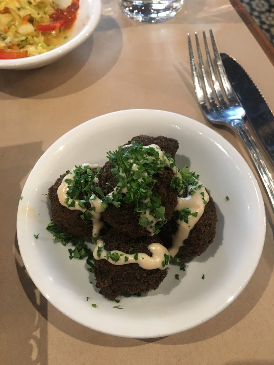 Gluten free falafel bites!