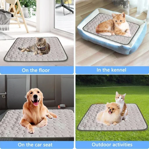Dog Cooling Mat Summer Pad Mat For Dogs Cat Blanket Sofa Breathable Washable Pet Dog Bed Cat Ice Pad Blanket Pet Accesso