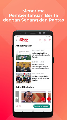 Screenshot Sinar Harian - Berita Terkini