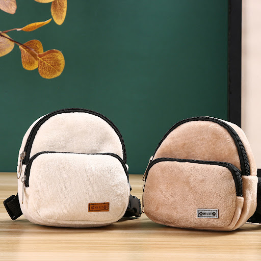 Title 10, Flannel Cat Dog Portable Backpack For Snacks, p...