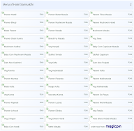 Hotel Samruddhi menu 2