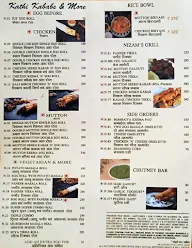 Nizam's Kathi Kabab menu 2