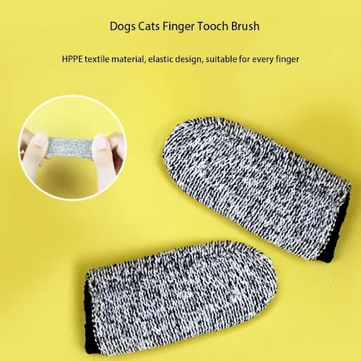 5pcs New Dog Pet Finger Toothbrush Dog Toys Environmental Protection Cloth Glove for Dogs Cats Clean Teeth Pet Accessori