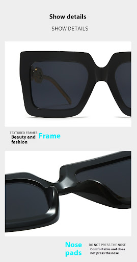 Title 2, Square Chain Sunglasses Sun Glasses Retro Perso...