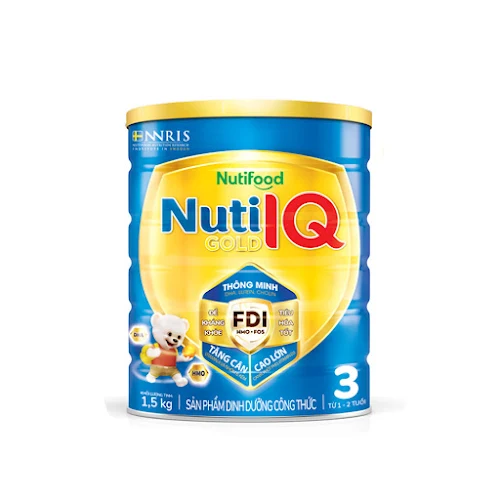 Sữa Bột NutiFood Nuti IQ Gold 3 1.5kg