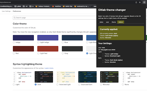 Gitlab Auto Dark Changer