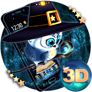 Cute Magic Owl 3D Theme  Icon