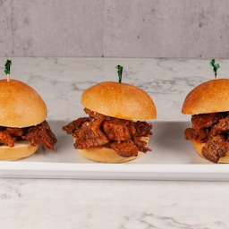 Shredded BBQ Brisket Sliders