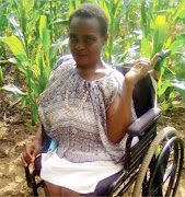 Lydia Nemafhohoni champions farming despite her disability.

