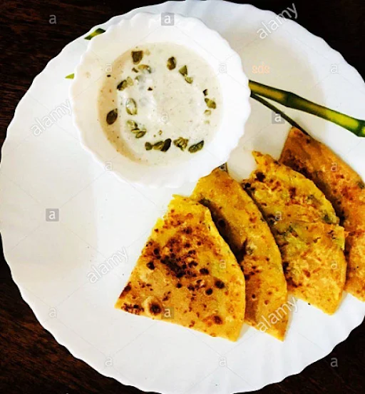 2 Aloo Paratha + Raita Combo