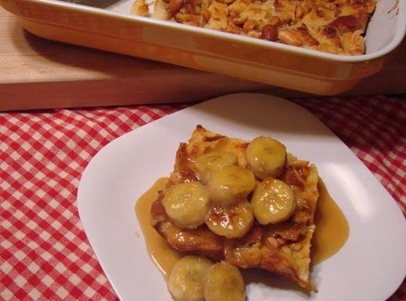 Salted Butterscotch Banana Bread Pudding_image