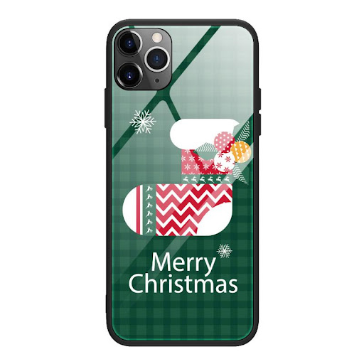 Title 11, Christmas phone case with tempered glass protec...