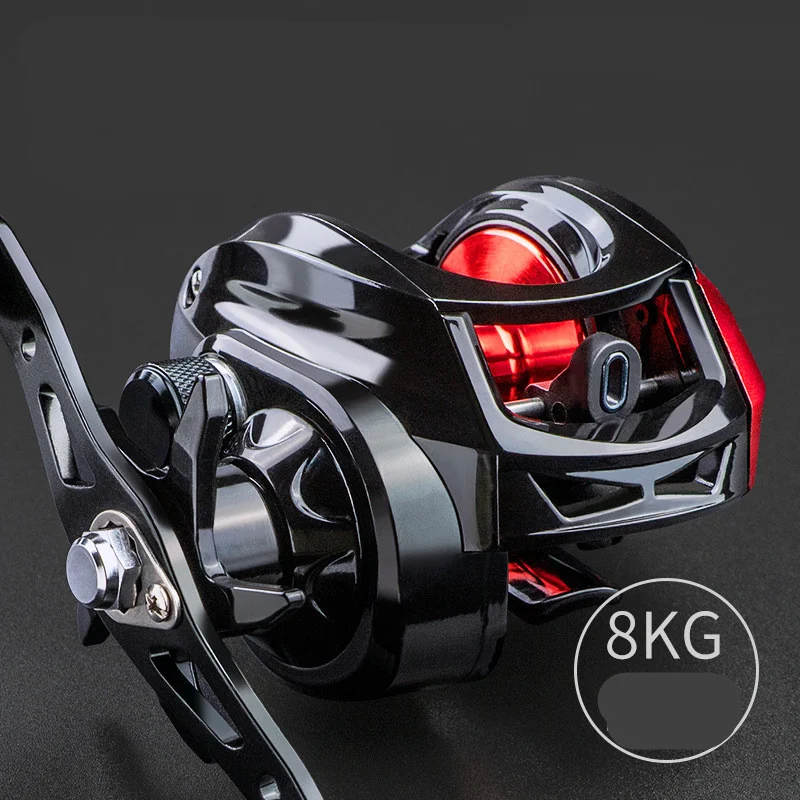 Carretilha de pesca redonda Leiqiang Equipamento de pesca Desempenho suave e confiável Ideal para pescadores experientes e iniciantes Design ergonômico e resistente