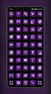 Threaded Silver Purple Icons banner