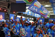 DA members attending the party's federal congress in Midrand yesterday chant slogans as the congress gets under way. Picture: Thapelo Morebudi