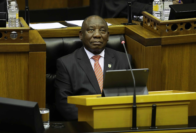 President Cyril Ramaphosa at SONA2020 in the National assembly. Picture: ESA ALEXANDER / SUNDAY TIMES