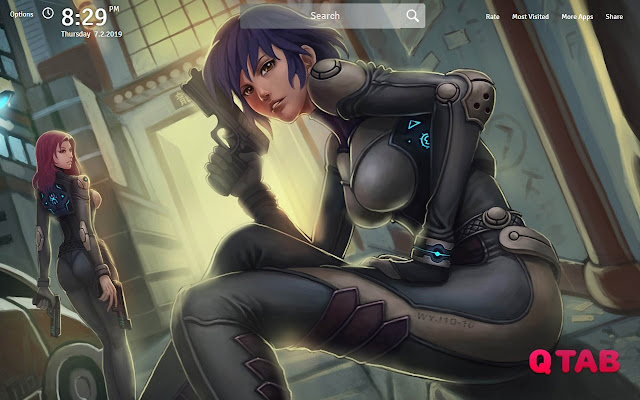 Ghost in the Shell Wallpapers Theme New Tab