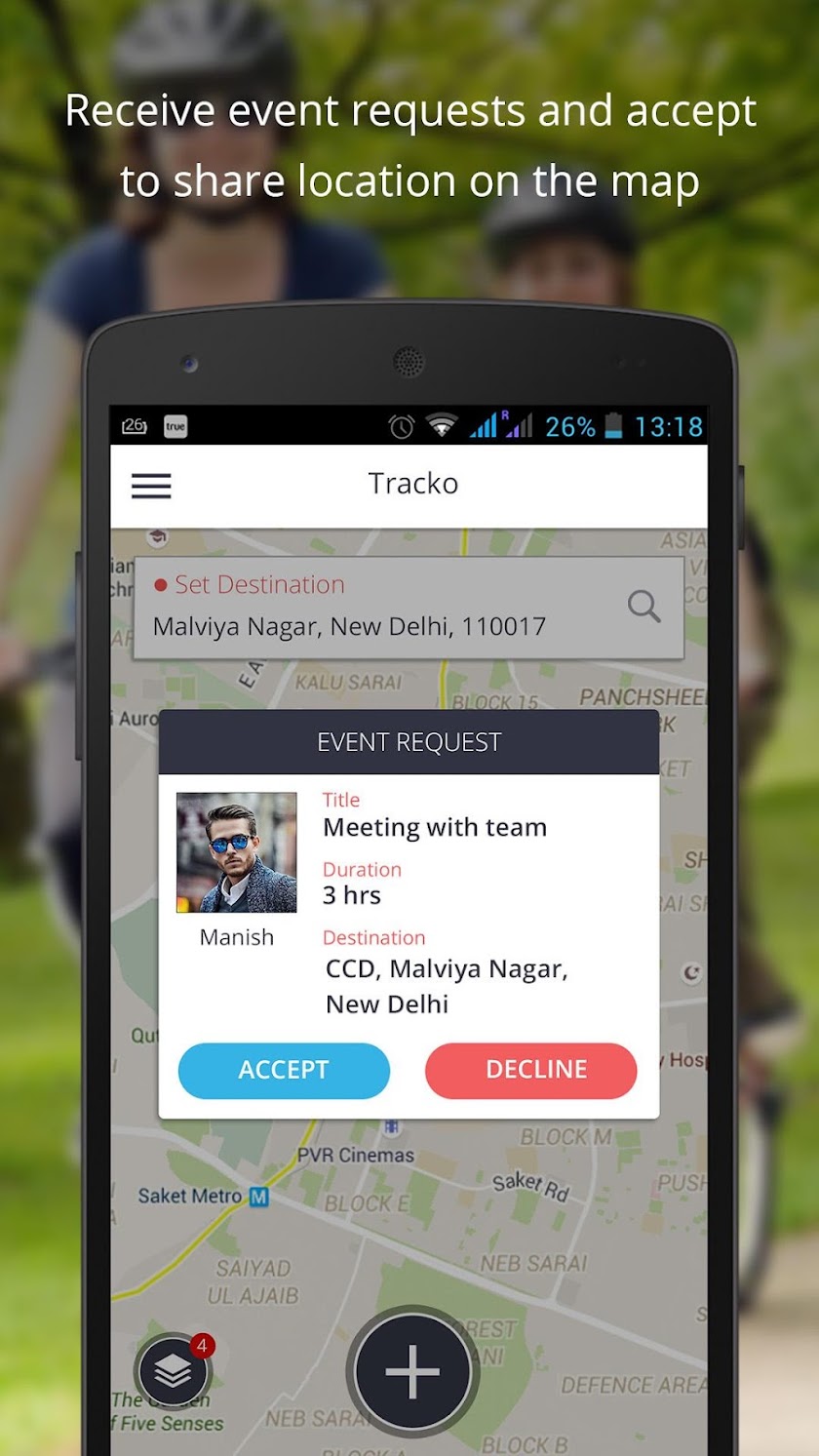 Tracko - Realtime Tracking Screen 3
