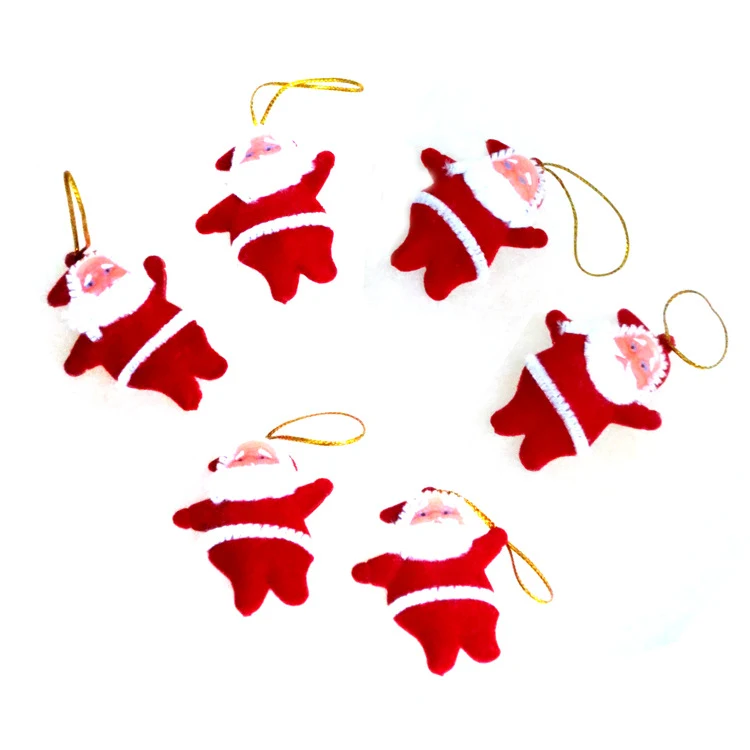 Title 7, Adorno navideño de Papá Noel rojo pequeño perfe...