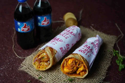 Aloo Roll With Paneer Roll & 2 Cold Drinks (250 Ml)