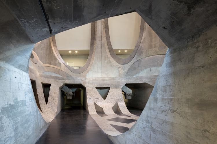 View of the Zeitz MOCAA atrium from the tunnel.