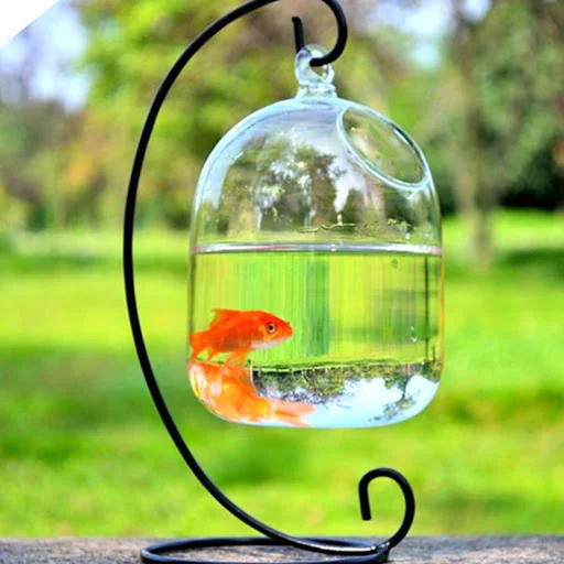 Practical Harmless Creative Decor Fish Tank Ornament Vase Fishbowl Creative for Living Room