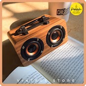 (1 Đổi 1) Loa Bluetooth Mini Gỗ Vintage Decor (Follow Shop Để Nhận Mã Giảm Giá)