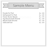 Umiya Annapurna Kathiyawadi menu 1