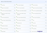 Cafe Slice Misal menu 1