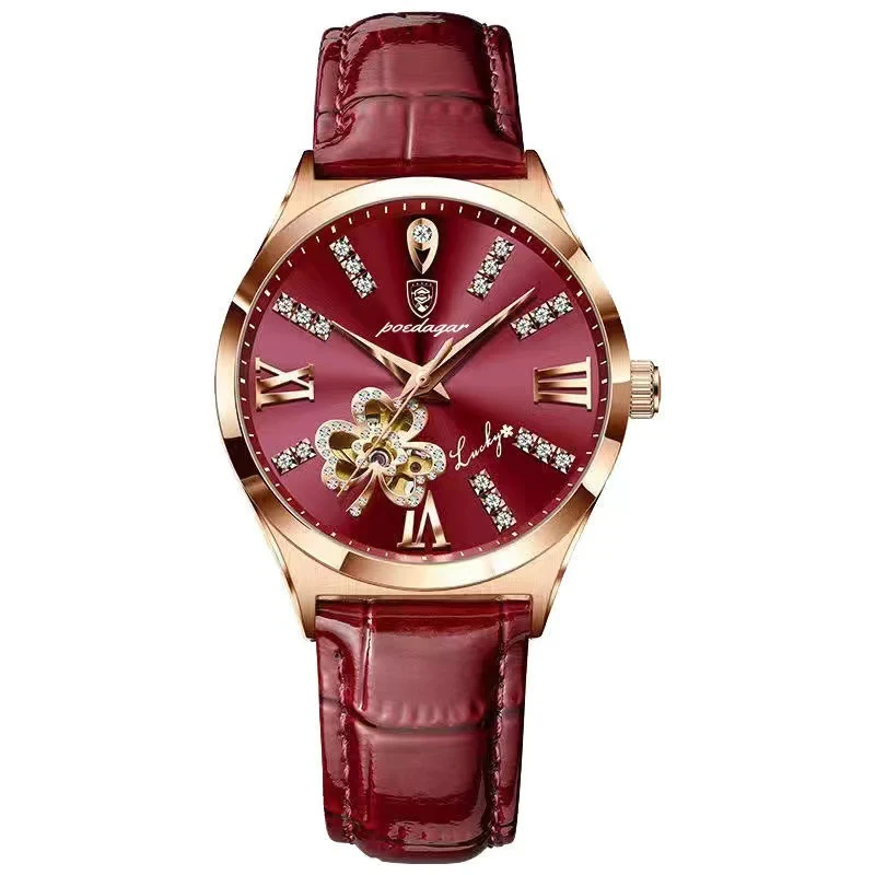 Montre femme étanche avec calendrier, version coréenne. Un accessoire élégant et pratique pour un usage quotidien.