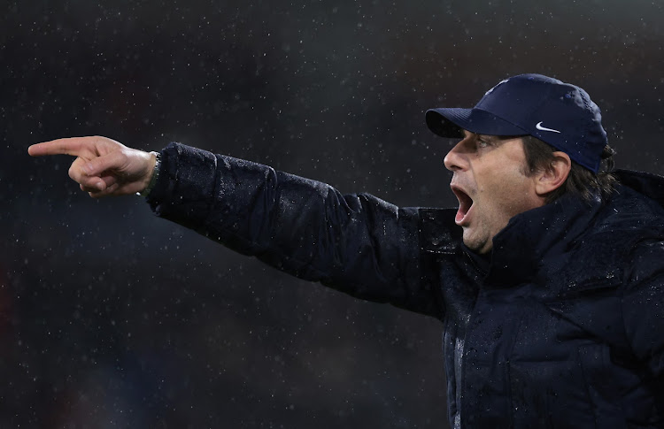 Tottenham Hotspur manager Antonio Conte reacts during their match against Burnley