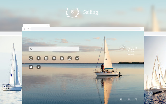 Sailing HD Wallpaper New Tab Theme logo