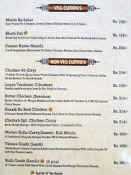 Chicha's menu 2