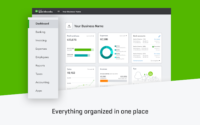 Screenshot of QuickBooks