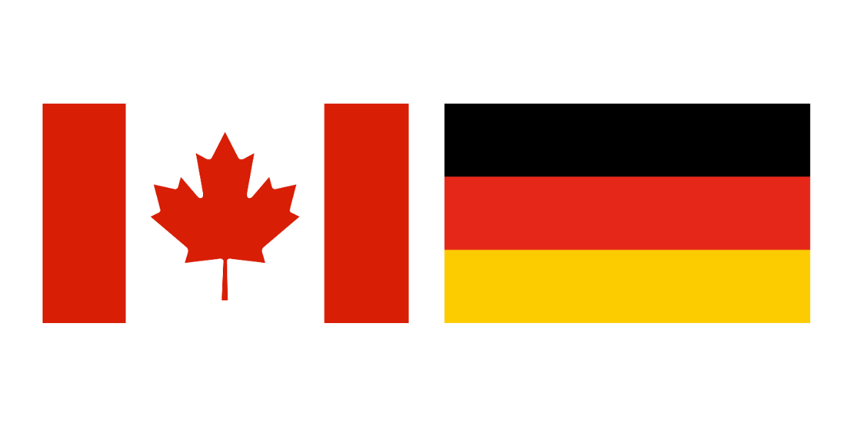 Canada and German Flags
