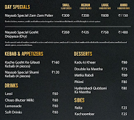 Nayaab Biryani menu 1