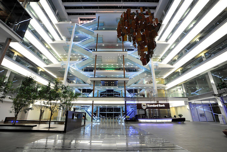 Standard Bank’s 30 Baker Street building in Rosebank, Johannesburg, is one of the group's 19 Green Star-rated facilities in SA, Namibia and Nigeria. Picture: SUPPLIED/STANDARD BANK