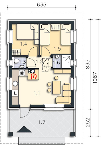 Lanzarote II LMW16a - Rzut parteru