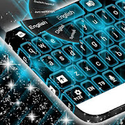 Keyboard Neon Blue Theme  Icon