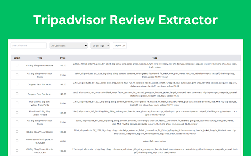 Tripadvisor Review Extractor