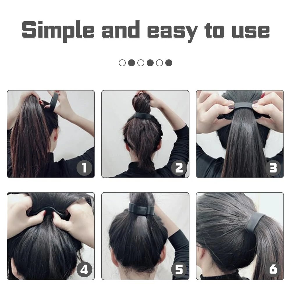 Title 6, Nouveau anneau de cheveux en silicone transfron...