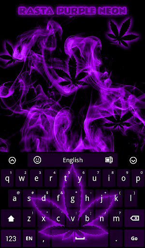 Rasta Purple Neon Keyboard