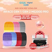 Máy Rửa Mặt Sóng Âm Xiaomi Inface Gen1 Ms2000/ Gen2 Ms2000 Pro - Tới 5 Chế Độ Rung Làm Sạch Da Mặt