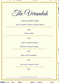 The Verandah - Holiday Inn Express & Suites menu 3