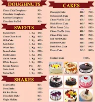 Wellington Bakery menu 1