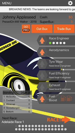 V8 Race Manager 2018 captures d'écran apk mod pirater preuve 1