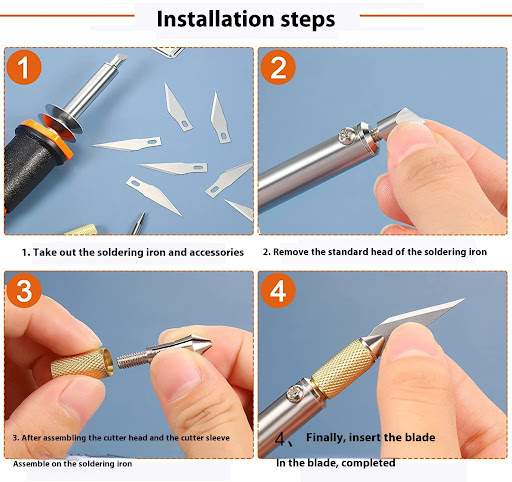 Title 5, 37 Piece Alphanumeric Carving Soldering Iron Se...