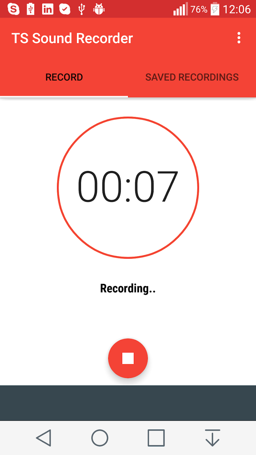 Ez Sound Recoder Screen 1