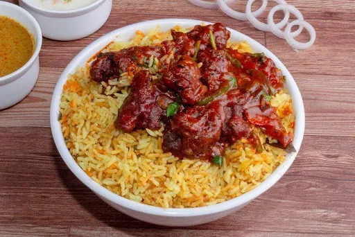 Boneless Chilli Chicken Biryani