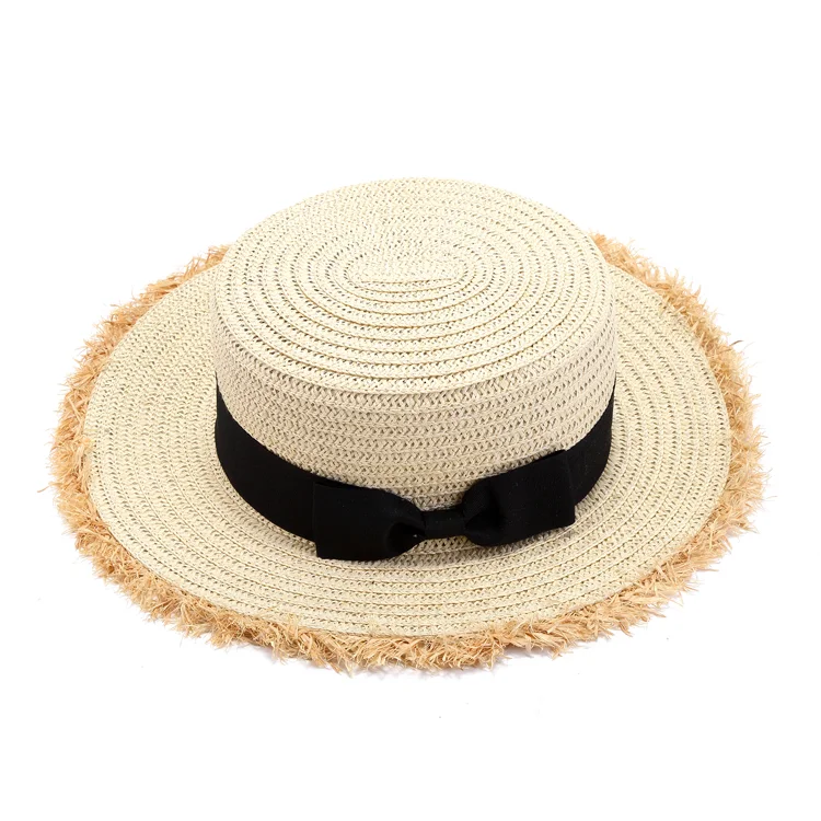 Sombrero de paja coreano para niños de 2 a 6 años, sombrero para el sol para bebés, sombrero de playa para niñas, sol de verano para niños medianos y pequeños